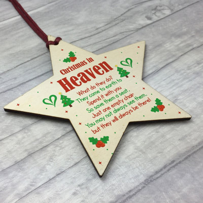 Christmas In Heaven Gift Hanging Christmas Tree Decoration