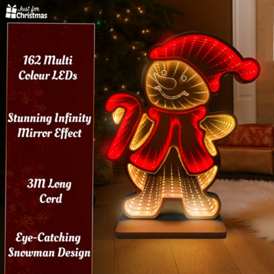 Christmas Infinity Snowman Christmas Window Lights 162 Bright Color ...