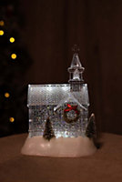 Christmas LED Church Snowglobe