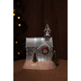 Christmas LED Church Snowglobe