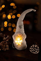 Christmas LED Gonk Decoration - Grey