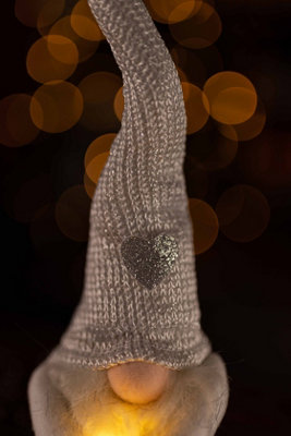 Christmas LED Gonk Decoration - Grey - 8