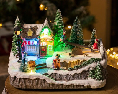 Christmas LED Village Scene - See Saw