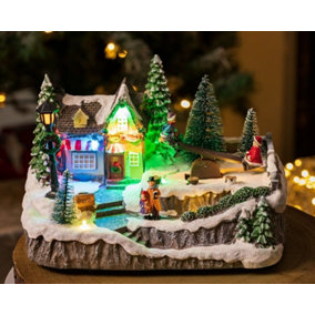Christmas LED Village Scene - See Saw