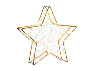 Christmas Light Star - Warm White - Silver Price Comparisons | Compare The Build