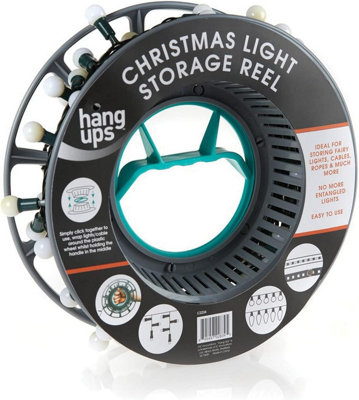 Christmas Lights Storage Reel, Ideal for Christmas Tree Lights, Fairy Lights, Rope Lights, LED Lights and Various Cables