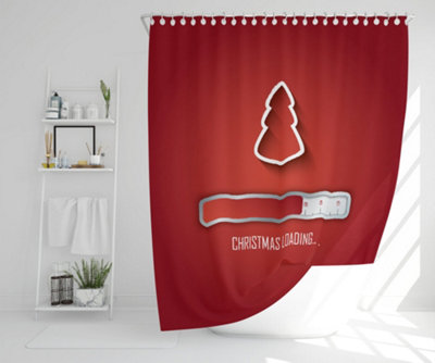 Christmas loading (shower curtain) / Default Title Price Comparisons | Compare The Build