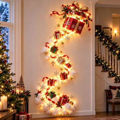 Christmas Magic Trail Wall Light,Holiday Light for Hallway/Entryway ...