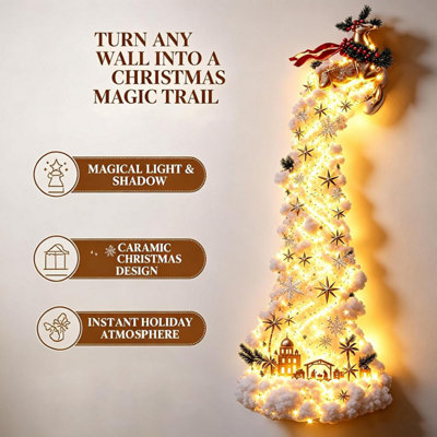 Christmas Magic Trail Wall Light,Holiday Light for Hallway/Entryway ...
