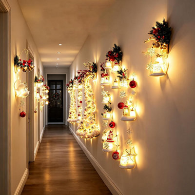 Christmas Magic Trail Wall Light,Holiday Light for Hallway/Entryway ...