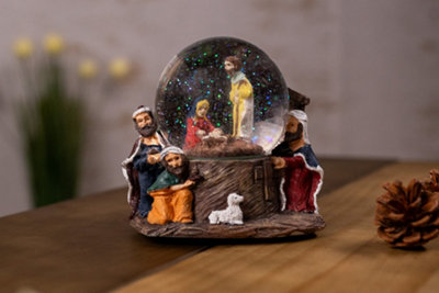 Christmas Nativity Scene Snow Globe Decoration