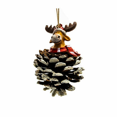 Christmas Ornament Gift, 30.5 cm Pinecone Wood