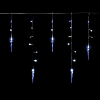 Christmas Outdoor Ice Stick Icicle Lights- 240 Led's - White and Blue Price Comparisons | Compare The Build