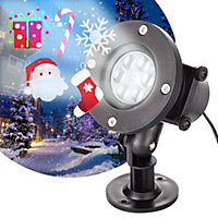 Christmas Outdoor LED Light Image Projector with 12 Interchangeable Seasonal Slides