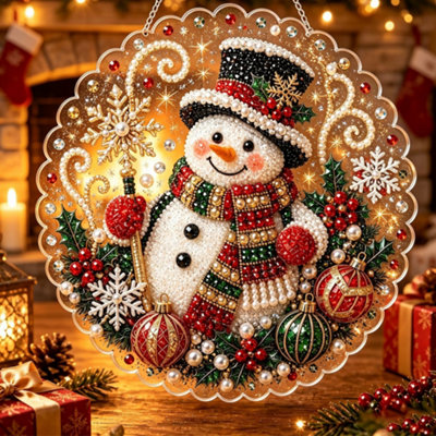 Christmas Pearl Diamond Art Kits for Adult,DIY Hanging Pearl Painting ...