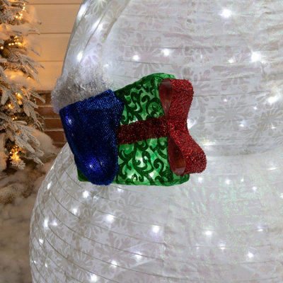 Christmas Pop-Up 1.8m Snowman with 200 White LED Lights