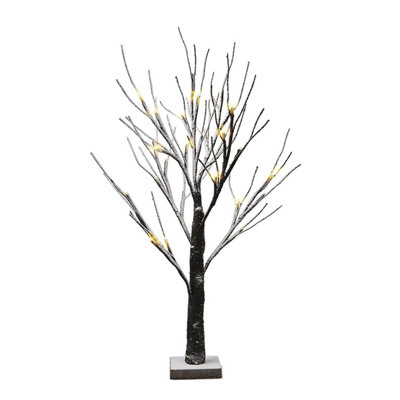 Christmas Pre-Lit Twig Birch Tree Mini Battery Powered with 24 LED ...