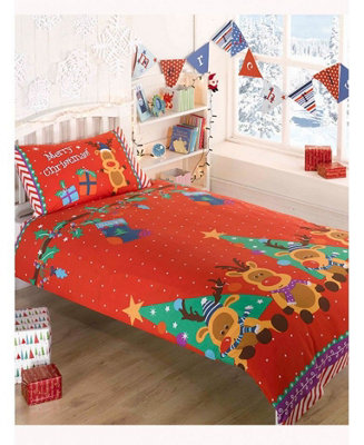 Cot bed christmas duvet cheap cover