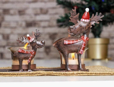 Christmas Reindeer 4 Tealight Candle Holder