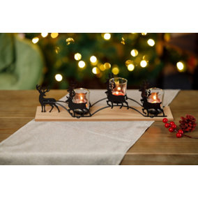 Christmas Reindeer Tealight Candle Holder