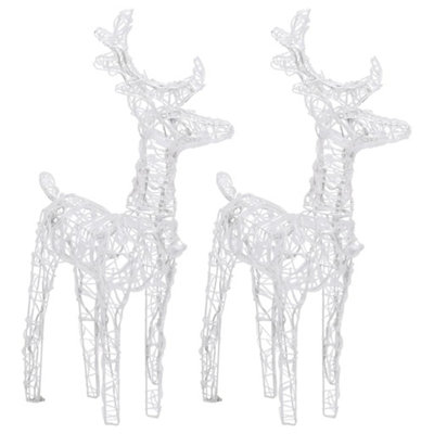Christmas Reindeers 2 pcs Blue 80 LEDs Acrylic - 3