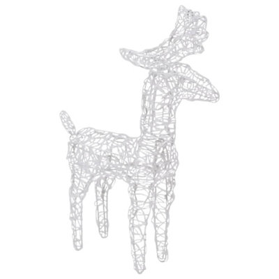 Christmas Reindeers 2 pcs Multicolour 80 LEDs Acrylic - 4