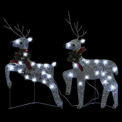 Christmas Reindeers 2 pcs Silver 40 LEDs - 3
