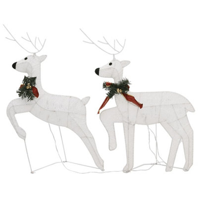 Christmas Reindeers 2 pcs White 40 LEDs - 3
