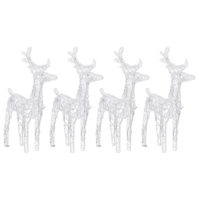 Christmas Reindeers 4 pcs Blue 160 LEDs Acrylic - 3