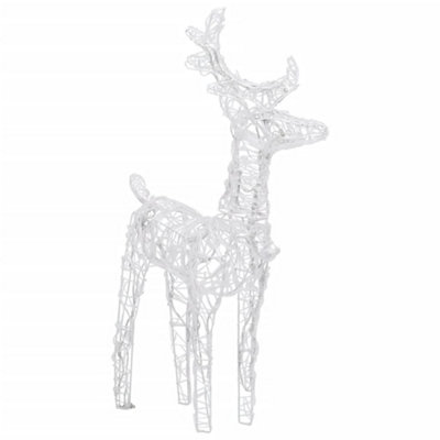 Christmas Reindeers 4 pcs Cold White 160 LEDs Acrylic - 4