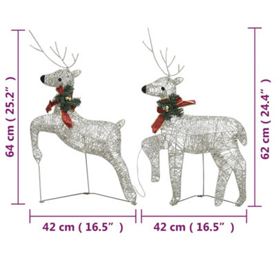 Christmas Reindeers 4 pcs Gold 80 LEDs - 9
