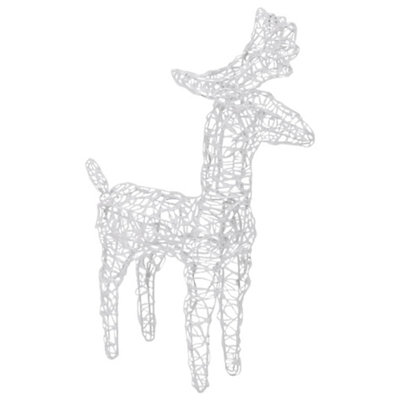 Christmas Reindeers 4 pcs Multicolour 160 LEDs Acrylic - 4