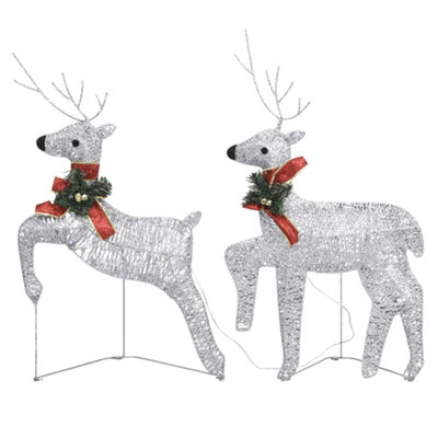 Christmas Reindeers 4 pcs Silver 80 LEDs - 5