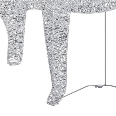Christmas Reindeers 4 pcs Silver 80 LEDs - 7