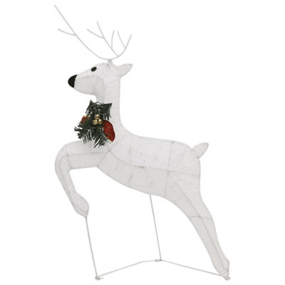 Christmas Reindeers 4 pcs White 80 LEDs - 6