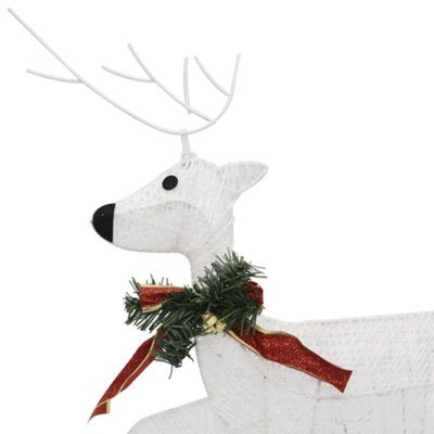 Christmas Reindeers 4 pcs White 80 LEDs - 8