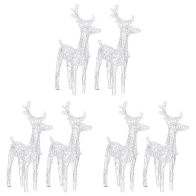 Christmas Reindeers 6 pcs Blue 240 LEDs Acrylic - 3