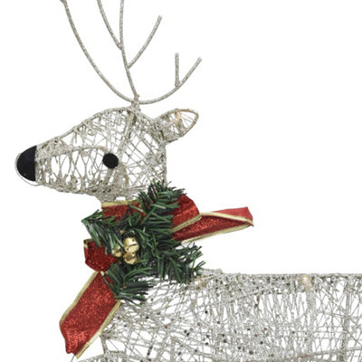 Christmas Reindeers 6 pcs Gold 120 LEDs - 6