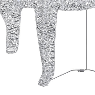 Christmas Reindeers 6 pcs Silver 120 LEDs - 7