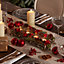 Christmas Roses Four Tealight Table Decoration Centrepiece Christmas Décor Candle Holder