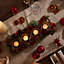 Christmas Roses Four Tealight Table Decoration Centrepiece Christmas Décor Candle Holder