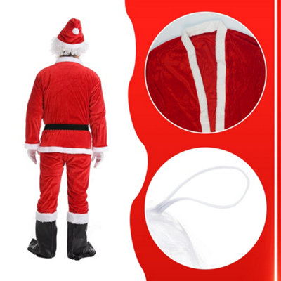 white christmas dresses Ladies Father Christmas Dress Festive Santa Xmas Costume – Mega Fancy Dress  UK main image 0