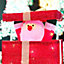 Christmas Santa Pup-up Lighted LED Gift Box 32cm