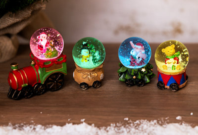 Christmas Santa Train LED Snowglobe