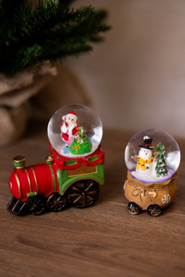 Christmas Santa Train LED Snowglobe