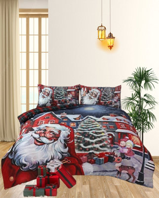 Christmas Santa Vibes Xmas DUVET SET 3D Print Polycotton Bedding Set