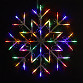Christmas Snowflake 50 LED Light - MULTI COLOURED