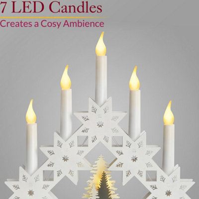White christmas candle bridge sales