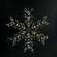 Christmas Snowflake LED Silhoutte Light with Warm White LED's 75cm - Multi Function