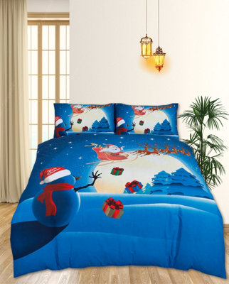 Christmas Snowman DUVET SET 3D Print Polycotton Bedding Set